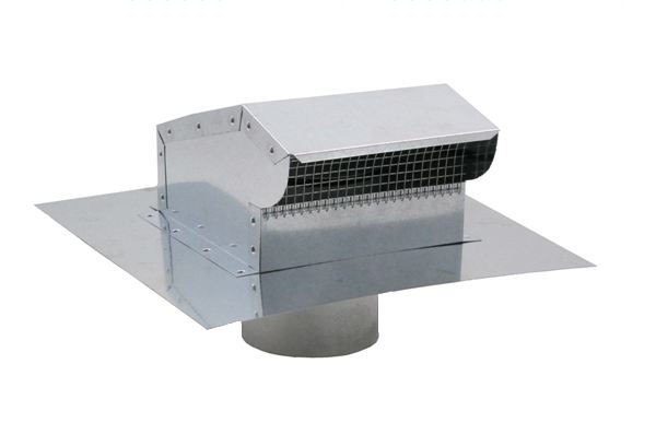 Bath Fan / Kitchen Exhaust - Roof Vent with Extension - Galvanized-0