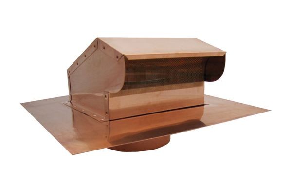 Bath Fan / Kitchen Exhaust - Roof Vent with Extension - Copper-0